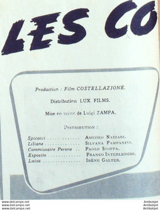 Les coupables Irène Galter Alfred Nazzari Paolo Stoppa