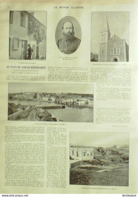 Le Monde illustré 1902 n°2340  Chine Tchong-Kin Mien-Lin-Kien, Houi-Li Tcheou St-Pétersbourg Léon XI