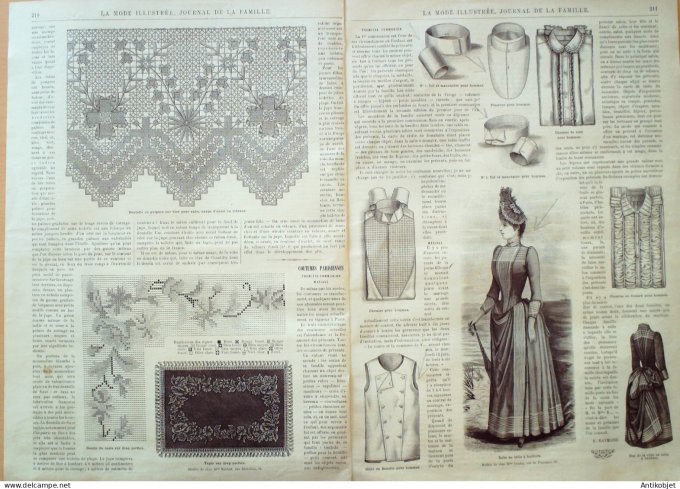 Journal + Patron Mode illustrée  1889 # 27 (with Pattern)