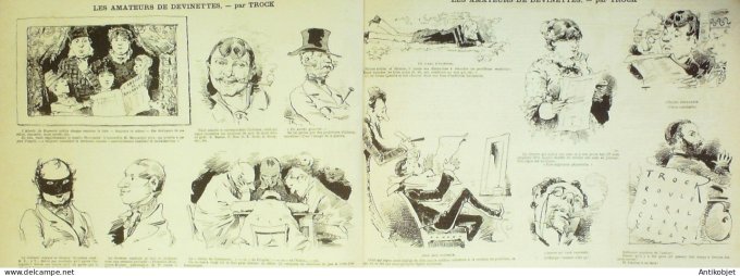 La Caricature 1882 #122 Tableau vie militaire DranerLoys Draner Trock