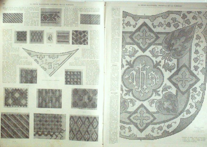 Journal Mode illustrée 1869 # 39 Coiffures 