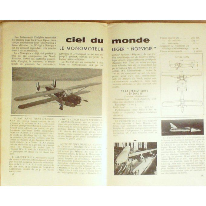 MECCANO MAGAZINE-MARCOULE-CARAVELLE-CITROEN DS 19-NORVIGIE-1956