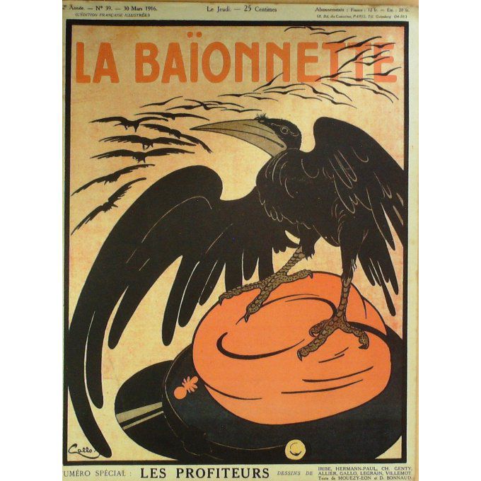 La Baionnette 1916 n°039 (Les profiteurs) LEGRAIN IRIBE GALLO ALLIER HERMANN