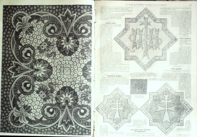 Journal Mode illustrée 1868 # 39 Toilettes de loisirs
