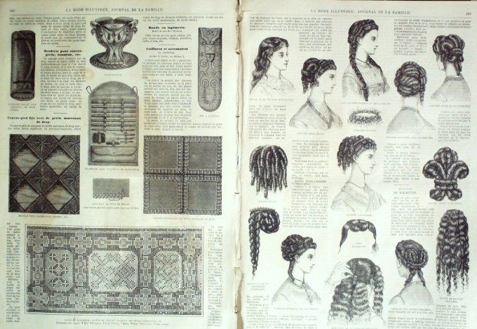 Journal Mode illustrée 1868 # 39 Toilettes de loisirs
