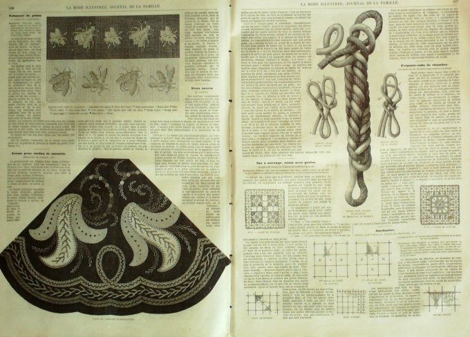 Journal Mode illustrée 1865 # 39 Costumes fillettes