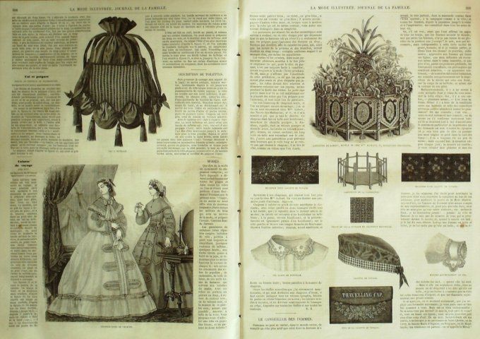 Journal Mode illustrée 1865 # 39 Costumes fillettes