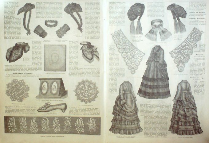 Journal Mode illustrée 1871 #  3 Robe fillette