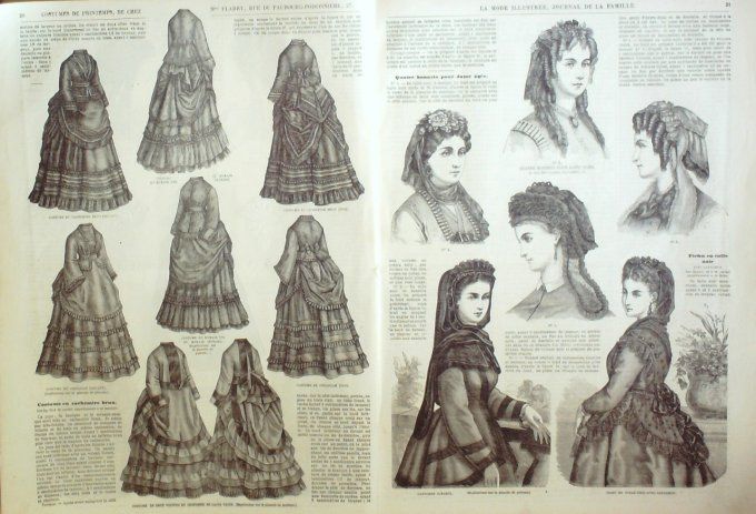 Journal Mode illustrée 1871 #  3 Robe fillette