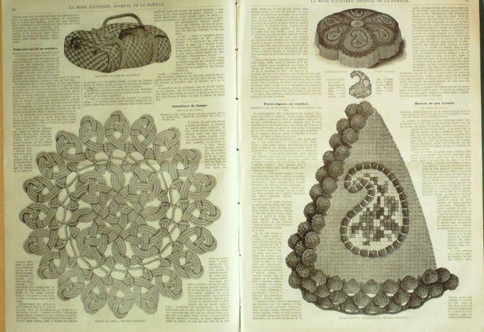 Journal Mode illustrée 1865 #  3 Coiffure Marie-Antoinette