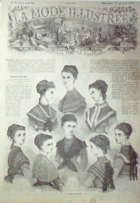 Journal Mode illustrée 1869 #  3 Pélerines