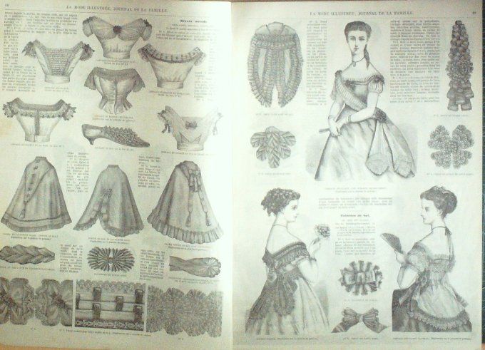 Journal Mode illustrée 1869 #  3 Pélerines