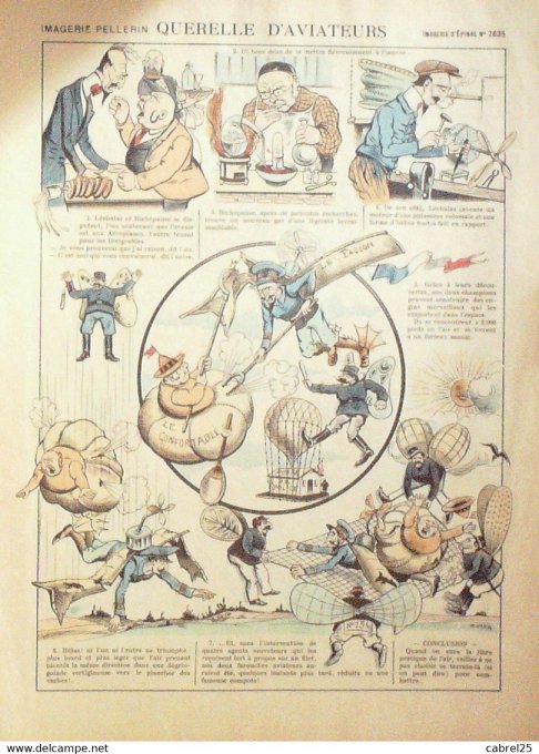 Querelle d'aviateurs (Pellerin d'epinal) Zutna