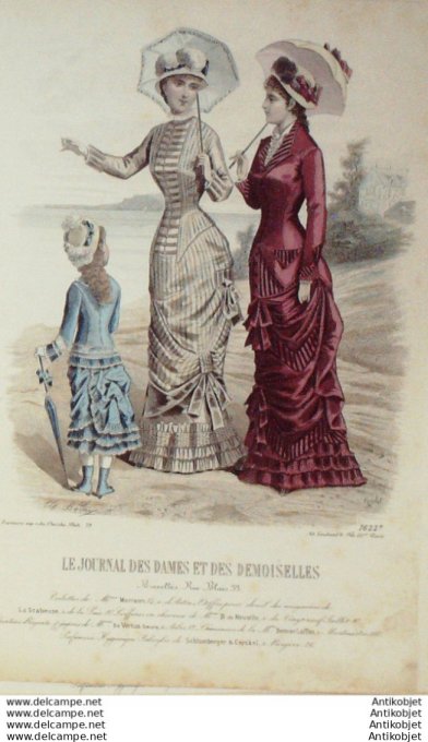Journal des Dames Demoiselles 1879 # 1622 (Maison Morison) maritime