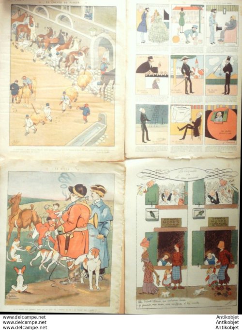 Le Rire 1911 lot 4 revues Villemot Aghion Fabiano Metivet Crombie Burret Capy Carlegle Laborde