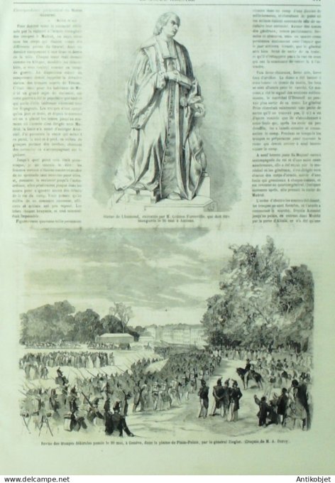 Le Monde illustré 1860 n°163 Suisse Genève Hong-Kong Suède Charles Xv Italie Palerme Trapani Marsala