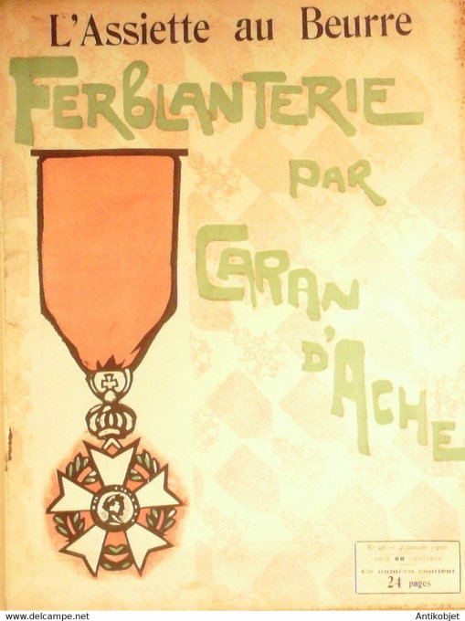L'Assiette au beurre 1901 #  40 Ferblanterie Caran d'Ache