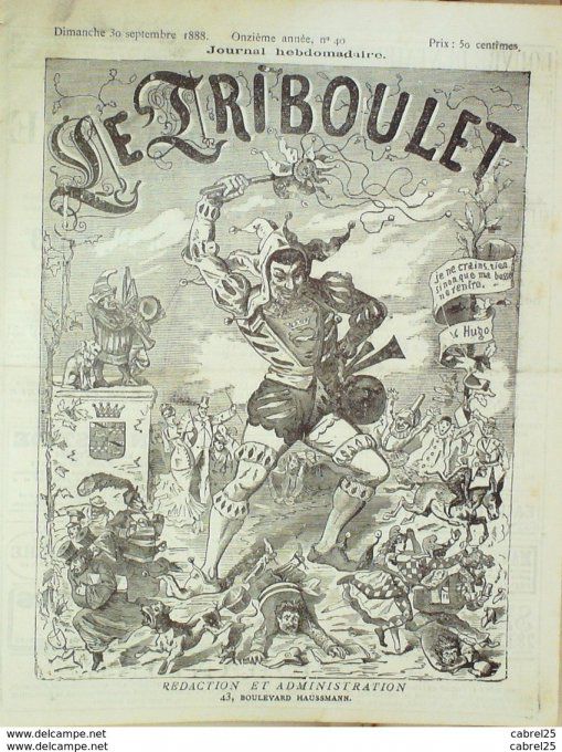 Le Triboulet 1888 n°40 GRELOT BLASS ROLAND DE PALVET