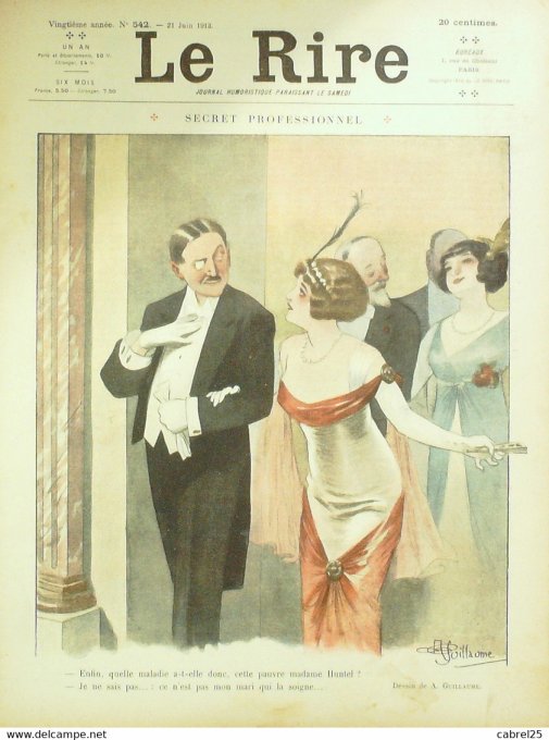 Le Rire 1913 n°542 Guillaume Vallée Fabiano Saurel Radiguet Roussau