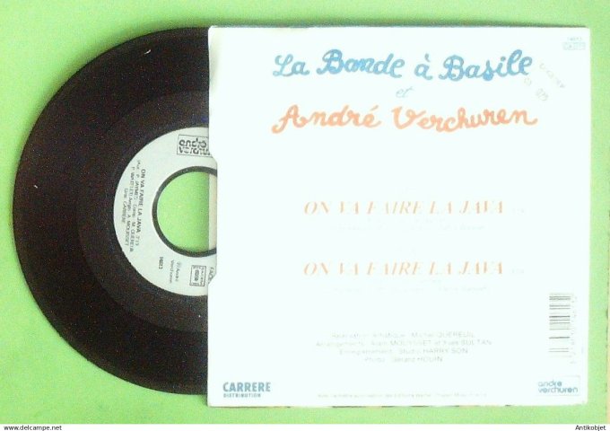 La Bande à  Basile & Verchuren 45T SP On va faire la java 1989
