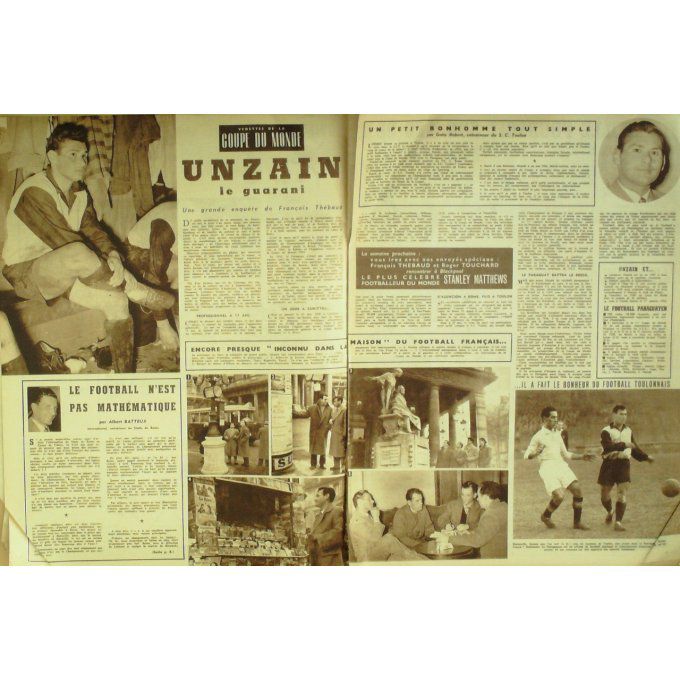 Miroir Sprint 1954 #  402 15 Fév Anquetil Rissue Ski/Filnande P Araguay/Unzain Schul