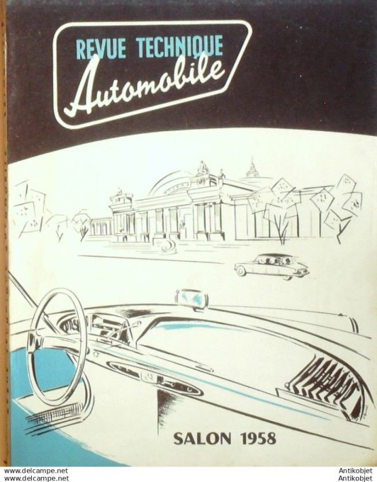 R.T Automobile Panhard Dyna Citroën Id 19 Austin Healey  Facel Vega 152 # 1958