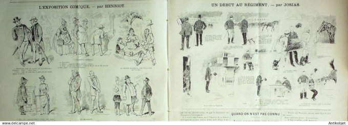 Le Journal Amusant 1889 # 1710 Sauterie de jeunes filles par Stop