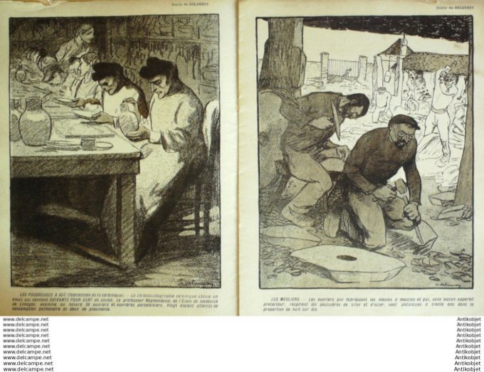 L'Assiette au beurre 1907 # 303 Les Metiers qui tuent Naudin Grandjouan