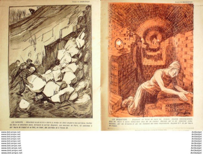 L'Assiette au beurre 1907 # 303 Les Metiers qui tuent Naudin Grandjouan