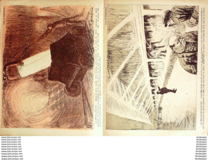 L'Assiette au beurre 1907 # 303 Les Metiers qui tuent Naudin Grandjouan