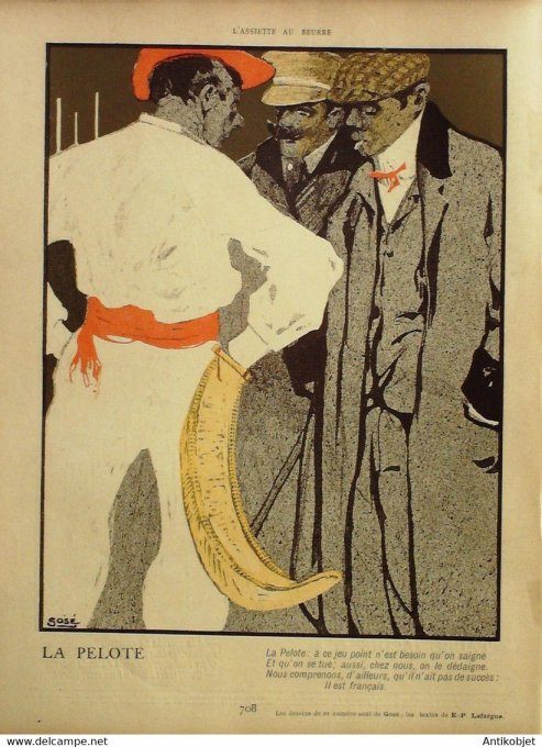 L'Assiette au beurre 1901 n° 44 Les Sportsmen Gosé Xavier