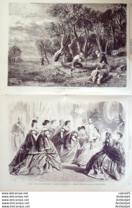 Le Monde illustré 1866 n°465 Calédonie Port-de-France Hongrie Offen Budapest Grèce Rounamie Bucarest