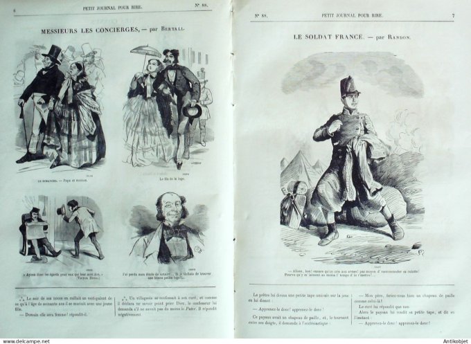 Petit journal pour Rire 1857 #  88 Etudes de Grammaire Nadar
