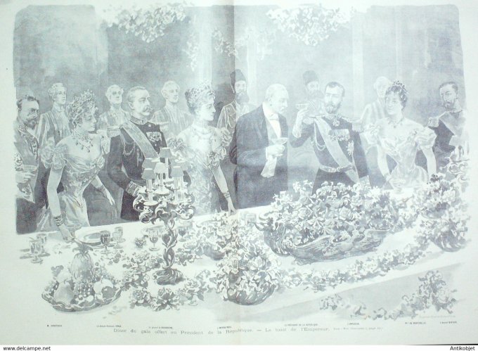 Soleil du Dimanche 1897 n°35 Russie cosaques Newsky Pétersbourg tsarkoïe Selo