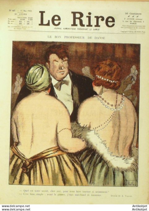 Le Rire 1920-05-15 #  67 Journal humoristique Ed.Originale Prof de danse