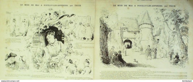 La Caricature 1880 #  21 Journée d'un sous-Lieutenant Draner Trick Morland