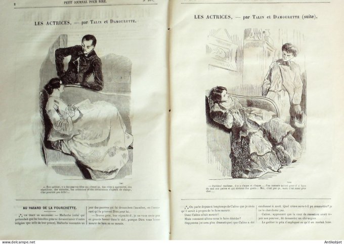 Petit journal pour Rire 1864 # 511 Les Actrices Talin & Damourette