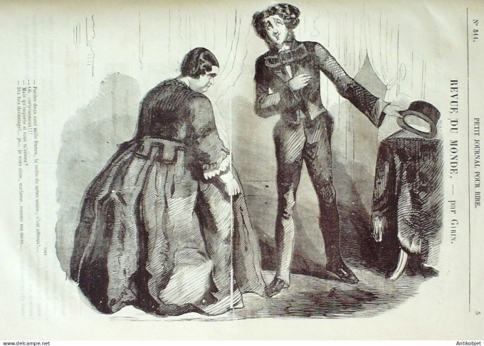 Petit journal pour Rire 1864 # 511 Les Actrices Talin & Damourette