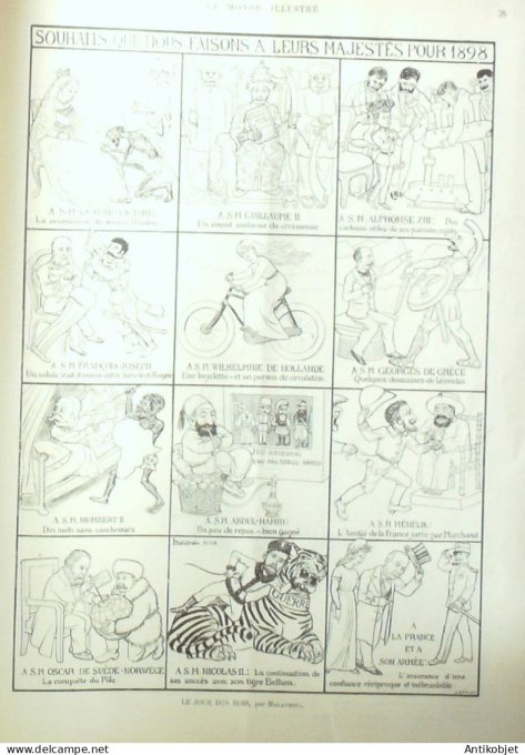 Le Monde illustré 1898 n°2128 Niger Konakry Tanghaia Tangbai Chartreux