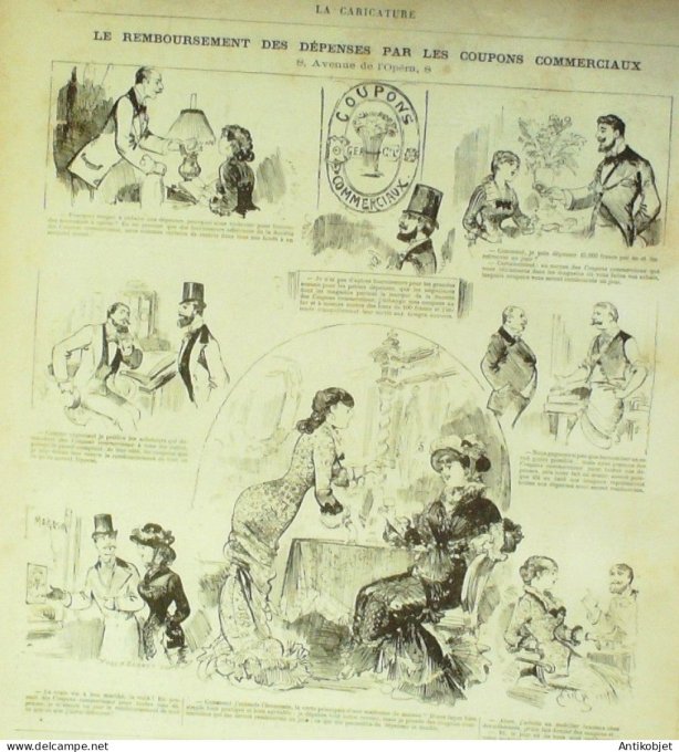 La Caricature 1880 #  21 Journée d'un sous-Lieutenant Draner Trick Morland