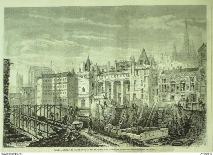 Le Monde illustré 1858 n° 72 Landerneau Quimperlé Quinerech Faou (29) Lorient (56)Le Monde illustré 