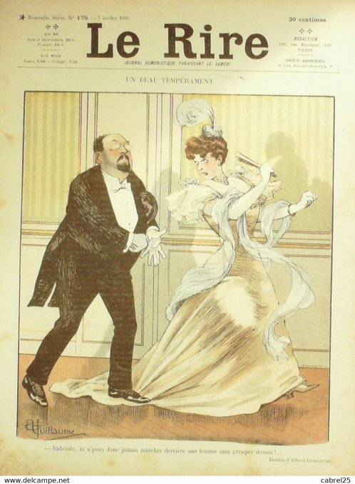 Le Rire 1906 n°179 Guillaume Balluriau Radiguet Testevuide Guydo Nob Avelot Faivre