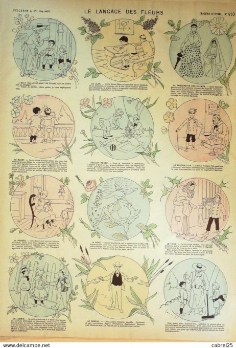 Le Langage Des Fleurs (Pellerin d'epinal)