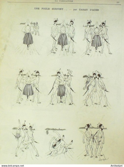 La Caricature 1885 #291 Plaisirs d'été Robida Caran d'Ache Trock
