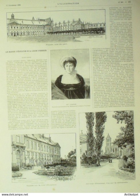 L'illustration 1896 n°2807 Couzon (03) Roanne (42) Lyon-Vaise (69) Châlon/Saône (71) Dieppe (76)