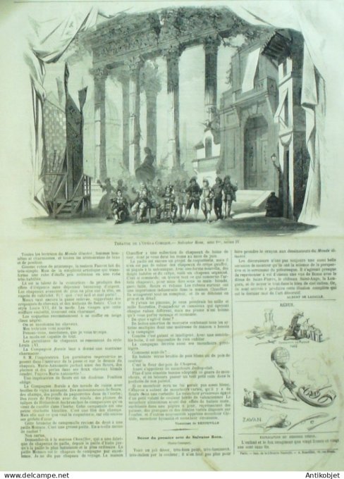 Le Monde illustré 1861 n°213 Algérie Alger Etats-Unis Charleston Fort Sumter Crimée Sentinelle