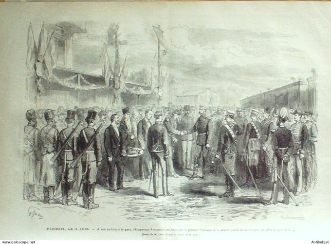 Le Monde illustré 1877 n°1054 Joinville (94) Belgique Mons Roumanie Ploiesti