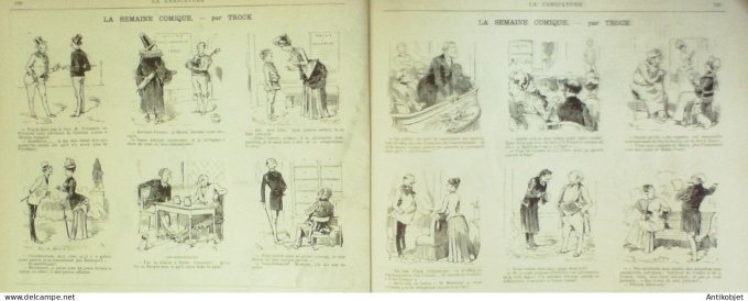 La Caricature 1885 #291 Plaisirs d'été Robida Caran d'Ache Trock