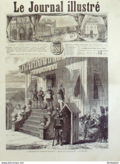 Le journal illustré 1866 n°132 Abbeville (80) Chalons (51) Invalides