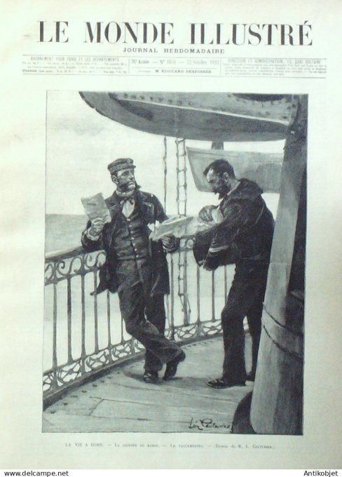 Le Monde illustré 1892 n°1856 Inde Bénarès Dahomey Kesounou Dangbo Takou Hongrie Budapest